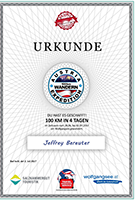 Jeffrey Bereuter - Urkunde