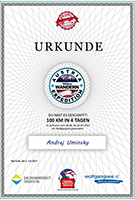 Andrej Uminsky - Urkunde